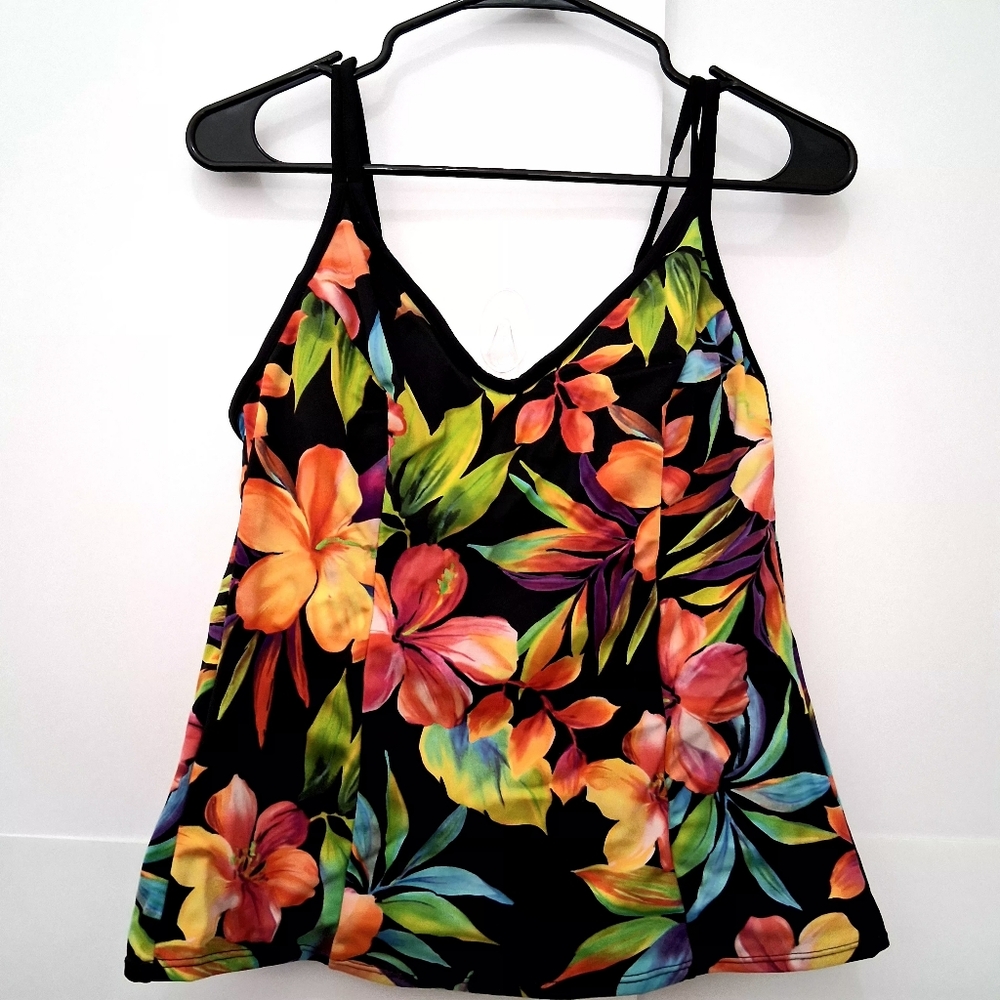 MIRACLESUIT Vibrant Floral One Piece Swimsuit Size 12